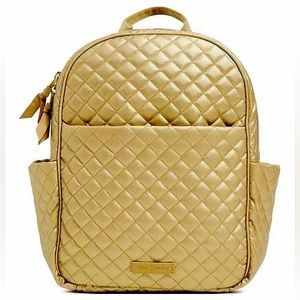 Vera Bradley Gold Quilted Backpack